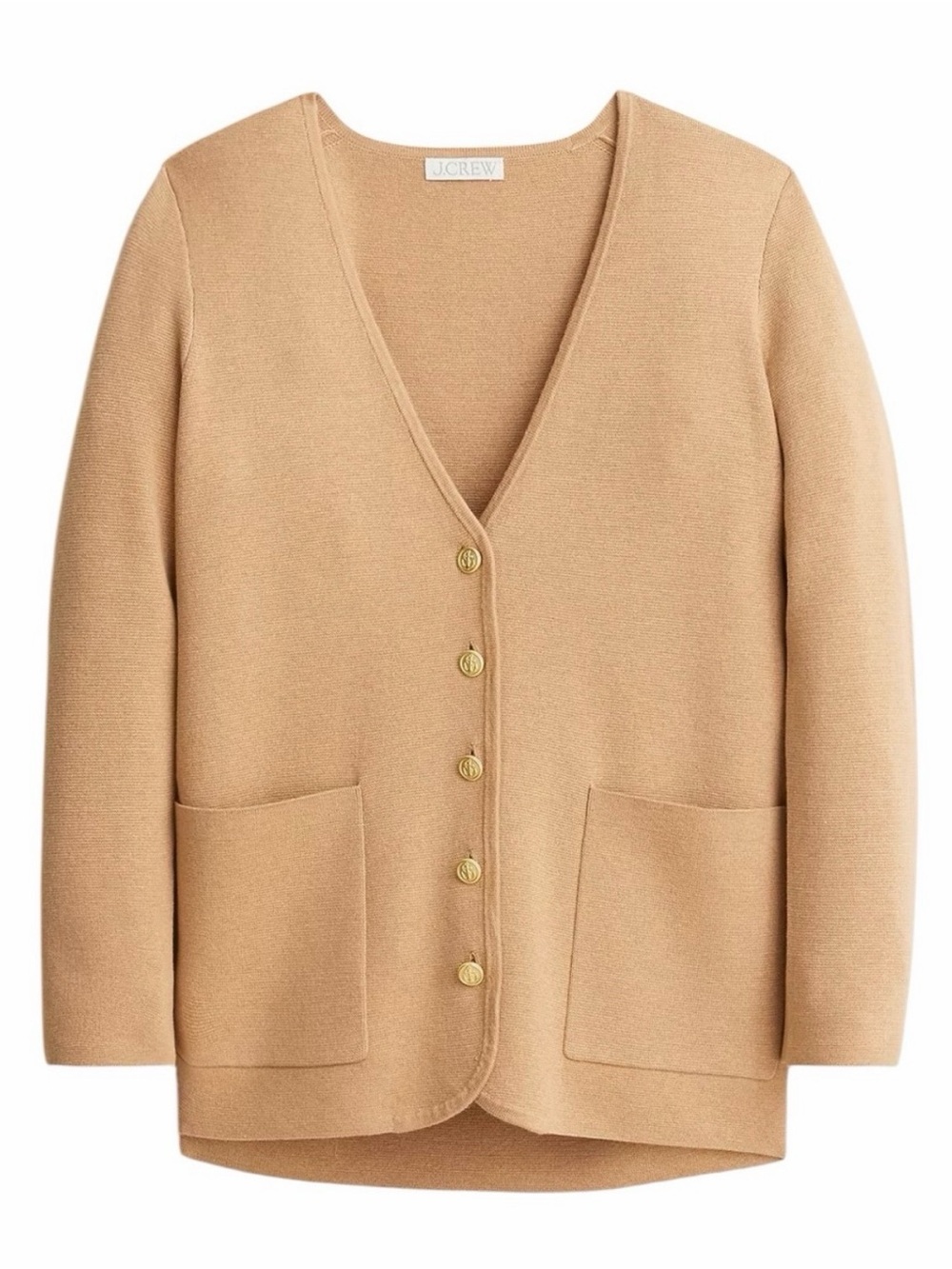 J. Crew Women's Camel Giselle Lady sweater blazer